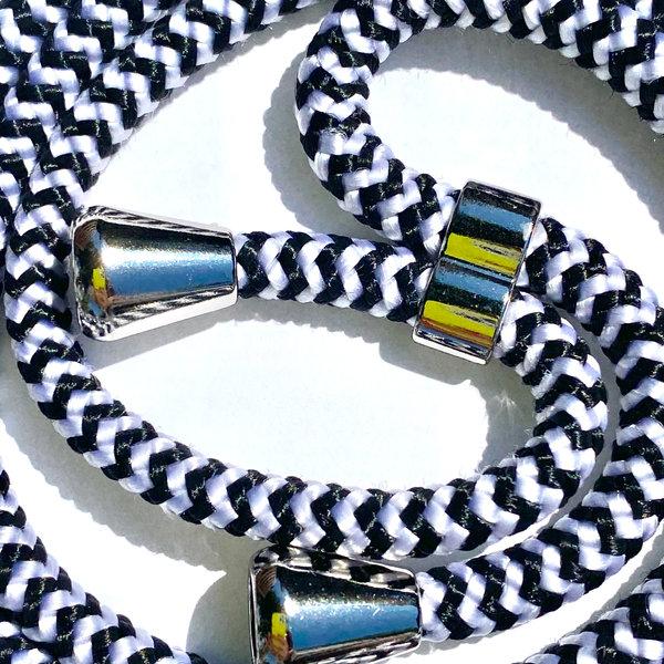 Phonelace Black And White Stripes Phone Strap