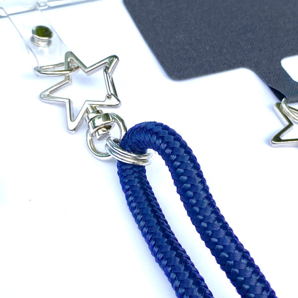 phonelace blue - star swivel lanyard