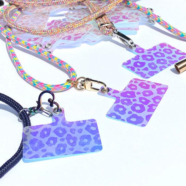 Phonelace Cell Phone Patch - Holographic Leopard