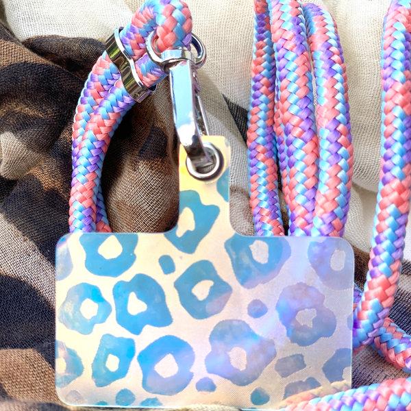 phonelace Cell Phone Patch - Holographic Leopard