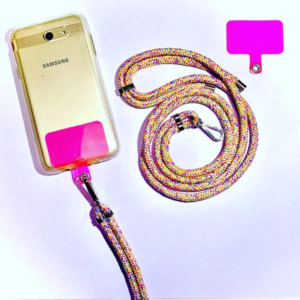 Phonelace Cell Phone Patch - Pink Transparent