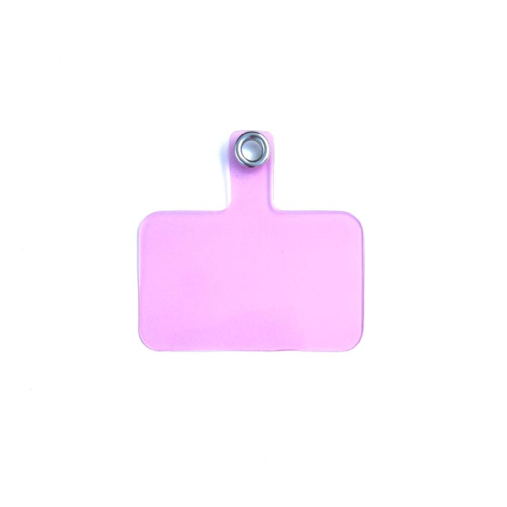 phonelace Cell Phone Patch - rose transparent