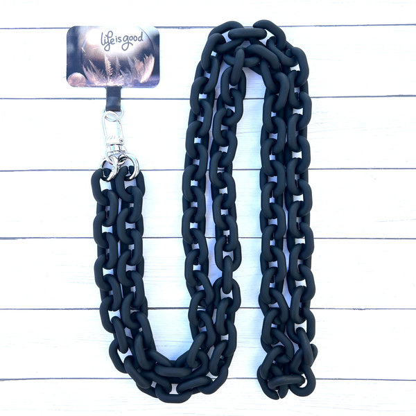 phonelace Chain Link Phone Strap Black