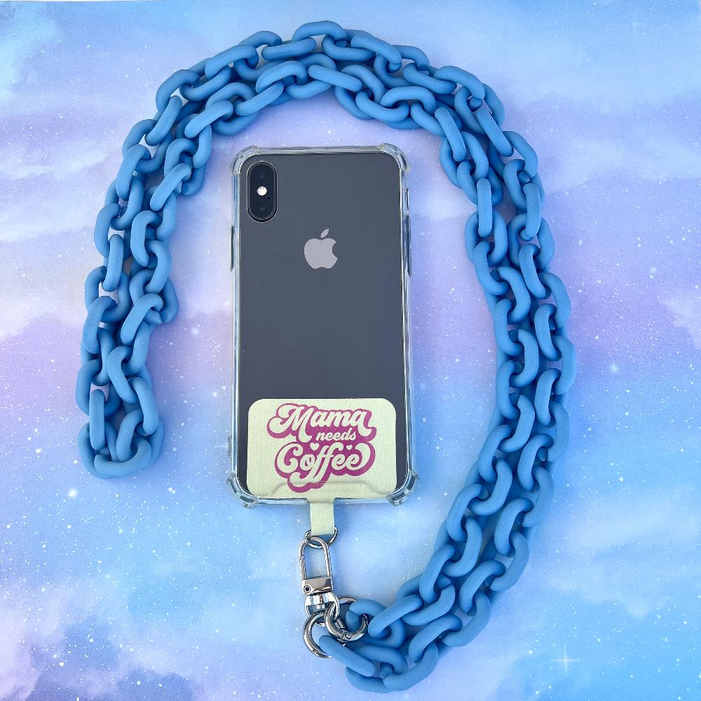 phonelace Chain Link Phone Strap Blue
