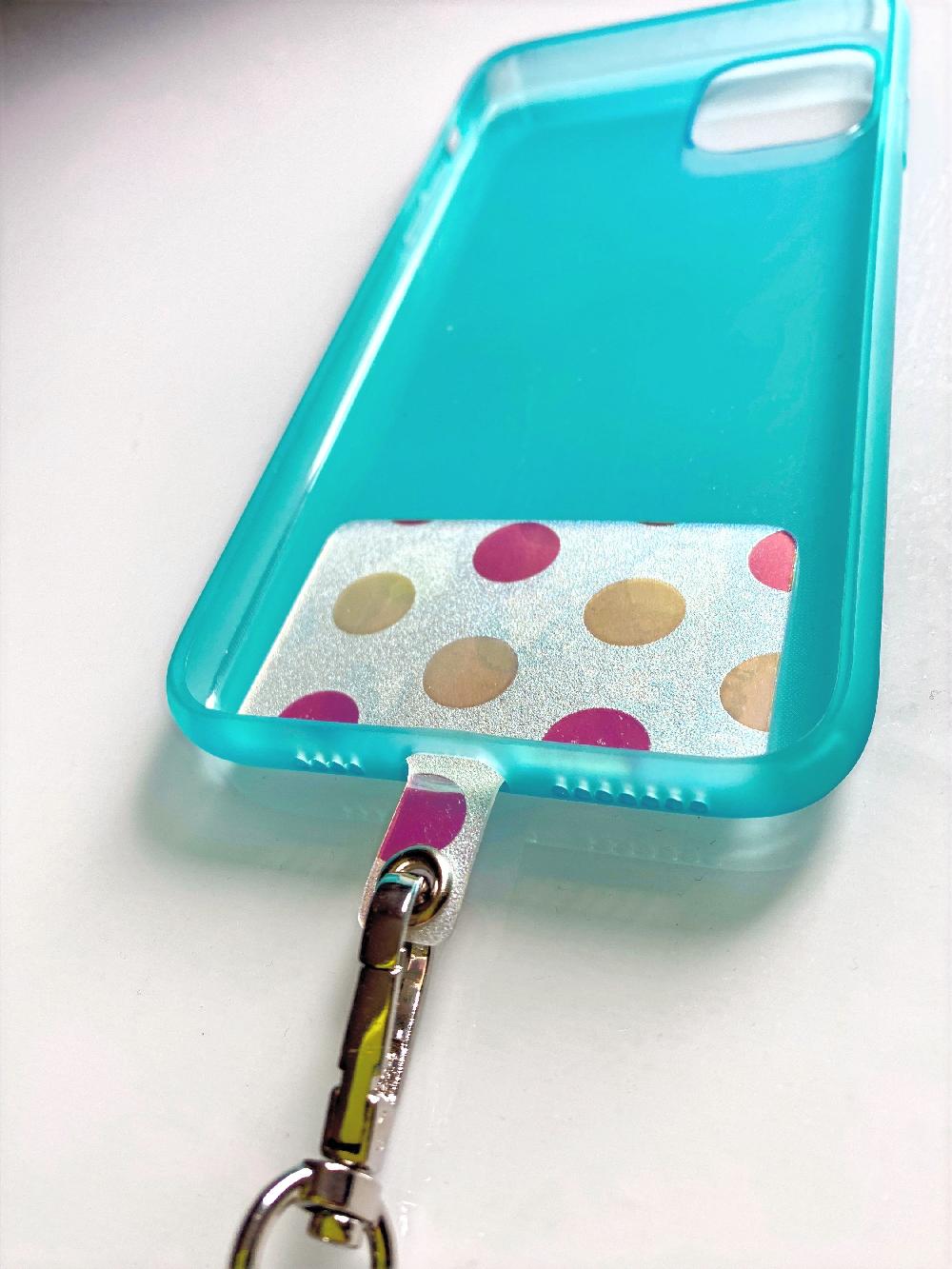 phonelace connector patch - holographic bubble