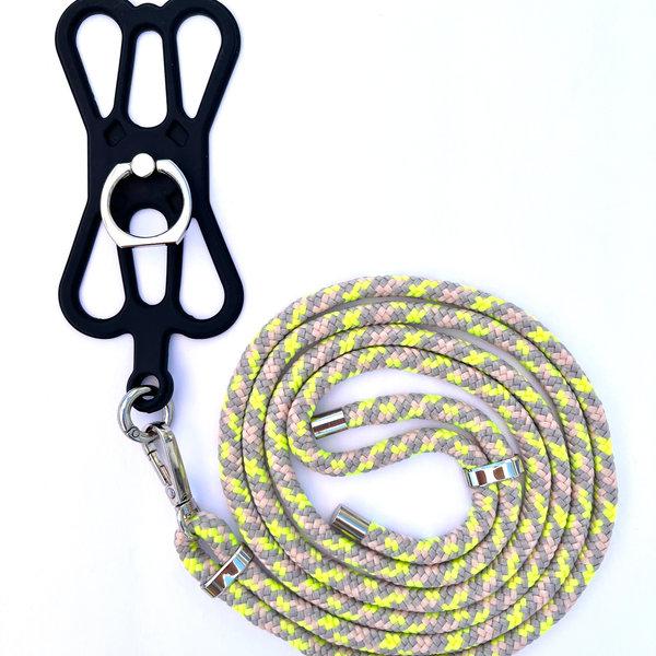 phonelace Phone Strap Silicon Holder - Beige Yellow