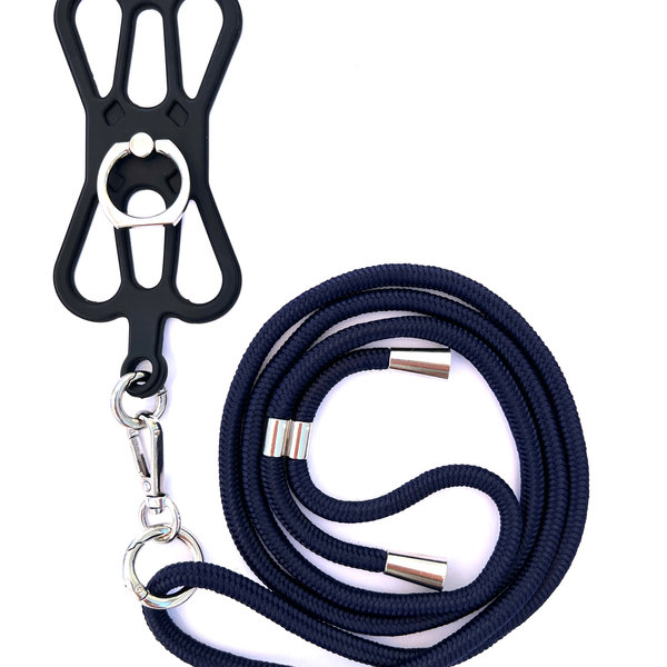 phonelace Phone Strap Silicon Holder - Dark Blue