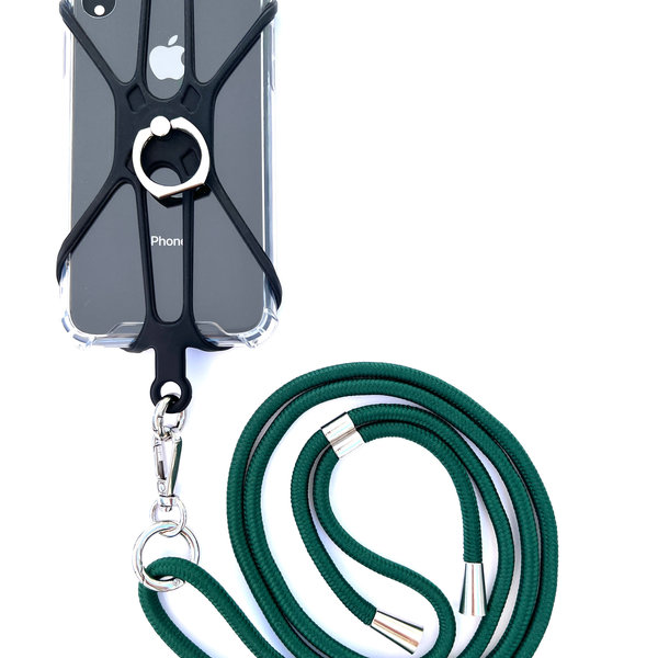 Phonelace Phone Strap Silicon Holder - Emerald Green