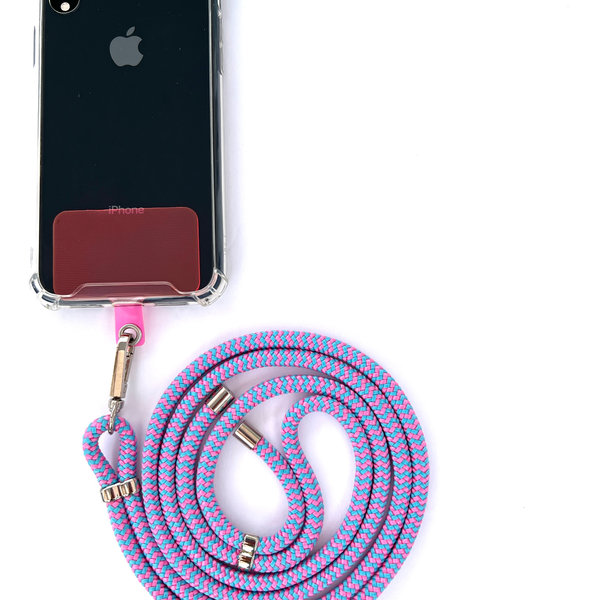 Phonelace Pink & Blue Phone Strap