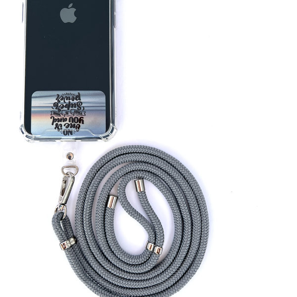 Phonelace Silver Gray Phone Strap