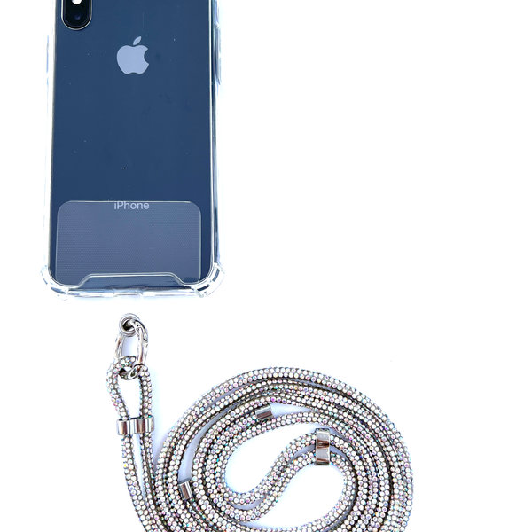 Phonelace White Sparkling Phone Strap