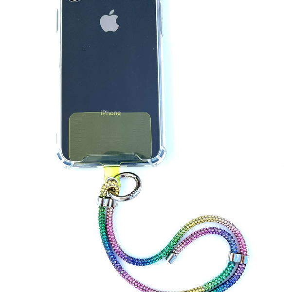Phonelace Wristlet Phone Strap I Rainbow Sparkle