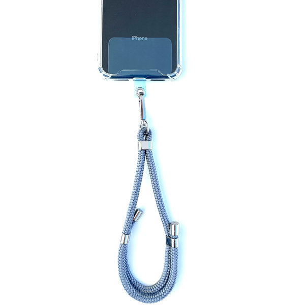 Phonelace Wristlet Phone Strap I Silver Gray