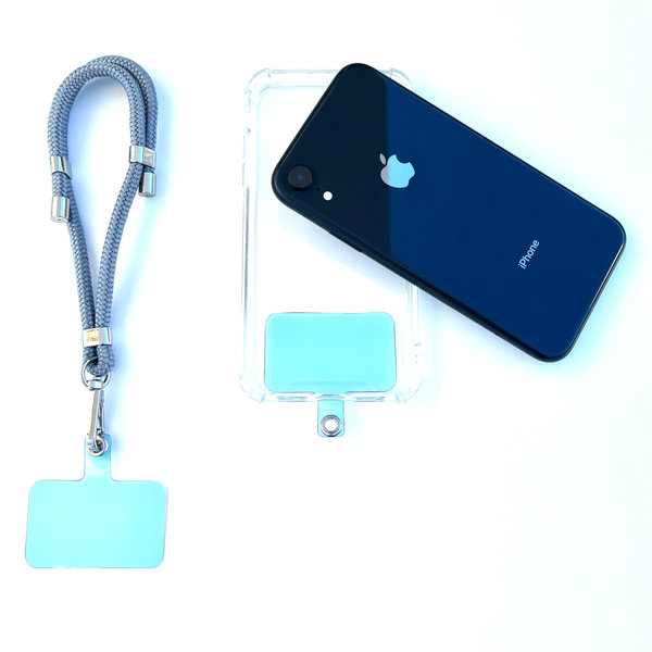 phonelace Wristlet Phone Strap I Silver Gray