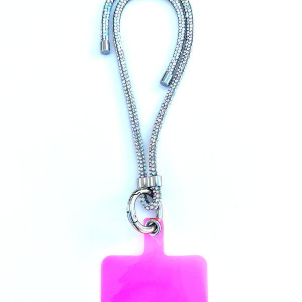 Phonelace Wristlet Phone Strap I White Sparkle