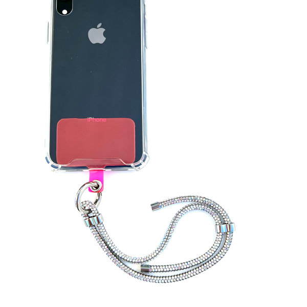 Phonelace Wristlet Phone Strap I White Sparkle