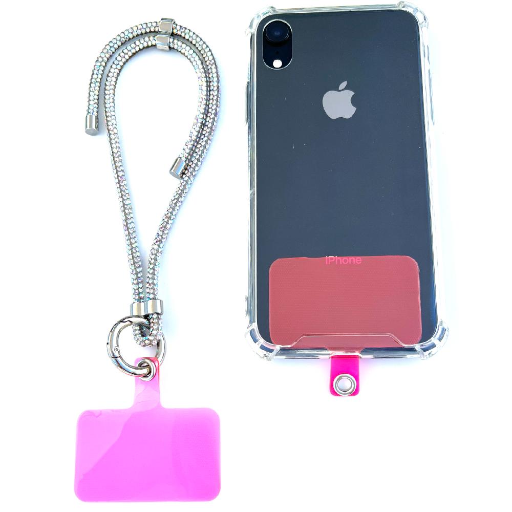 phonelace Wristlet Phone Strap I White Sparkle