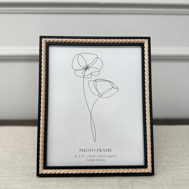 photoframesandart 10x8" Black Photo Frame | Natural Swirl