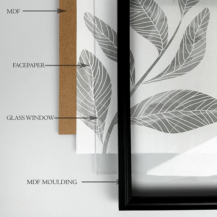 Photoframesandart 10x8" Black Photo Frame With Glass | Pack Of 4