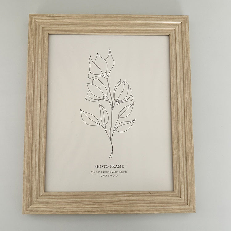 Photoframesandart 10x8" Layered Edge Photo Frame | Natural