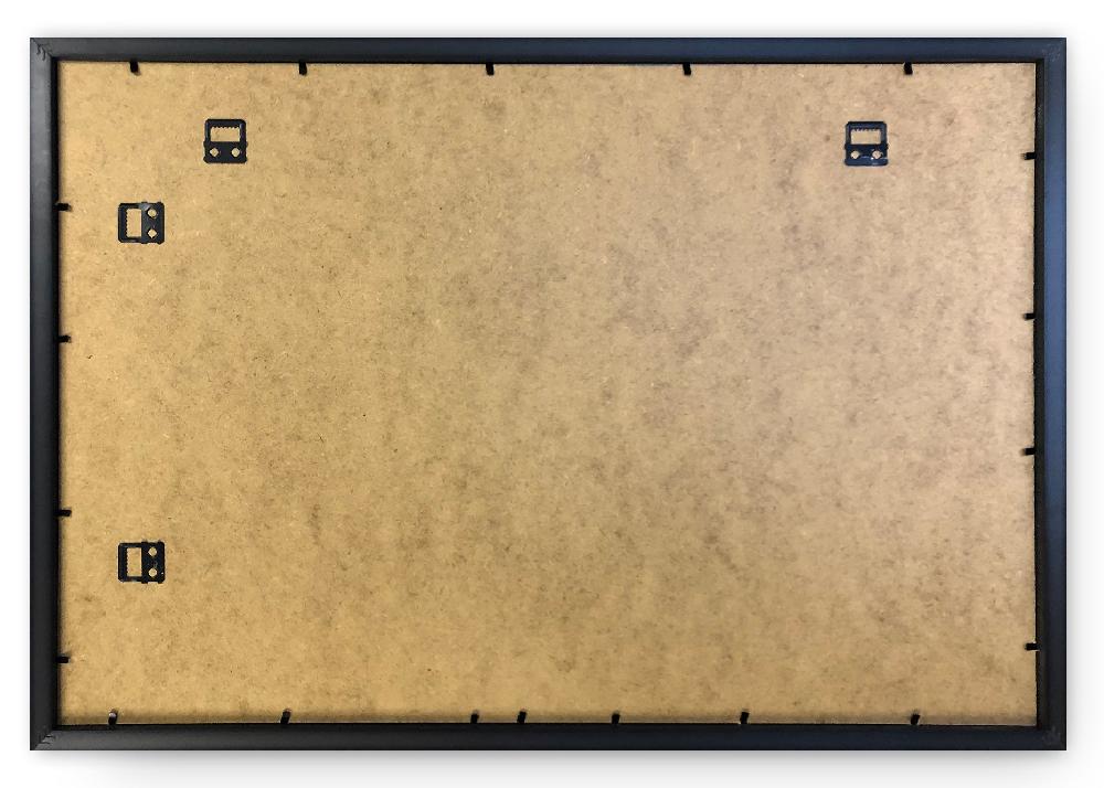 Photoframesandart 12" Vinyl LP Record And Album Cover Black Frame With Black Mount (25"x17")