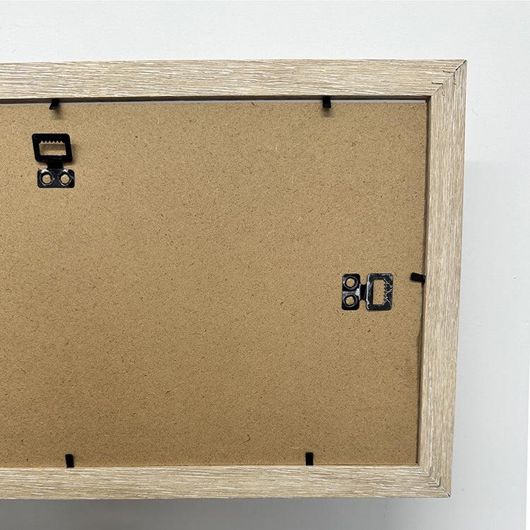 Photoframesandart 24x44cms Light Wood Effect Collage Frame | 3 Apertures