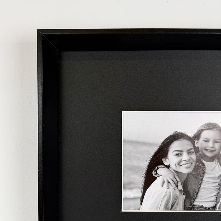 Photoframesandart 38x38cms Black Collage Frame | 4 Apertures