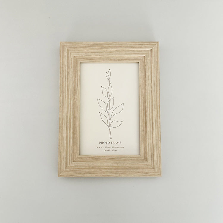 Photoframesandart 6x4" Layered Edge Photo Frame | Natural