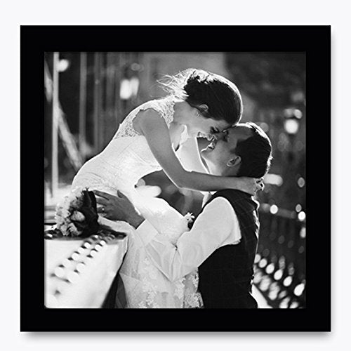 photoframesandart 6x6" Square Black Photo Frame | Oxford