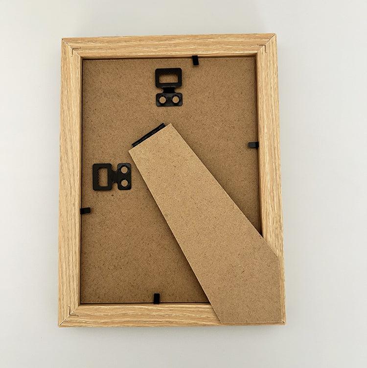 Photoframesandart 7x5" Beaded Photo Frame | Light Wood