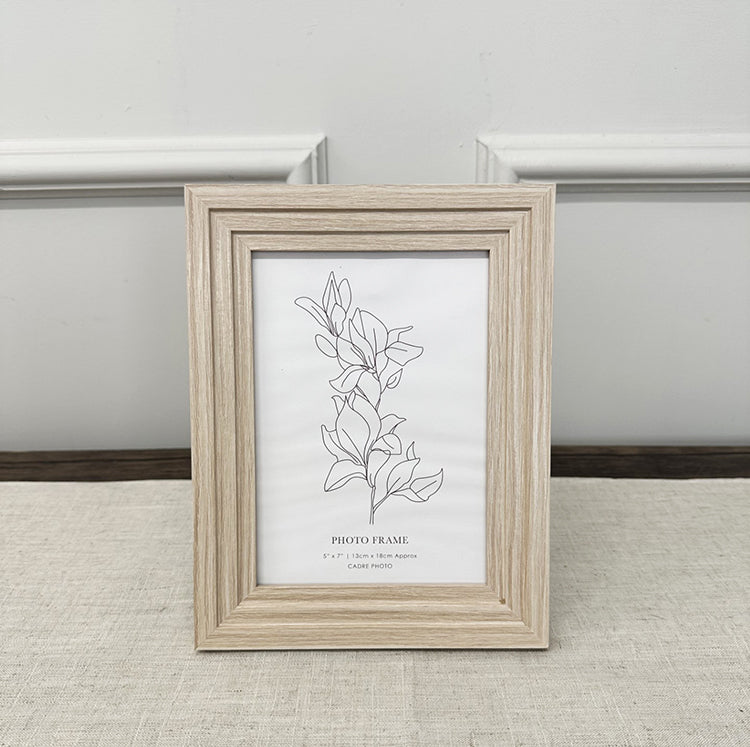 photoframesandart 7x5" Layered Edge Photo Frame | Natural