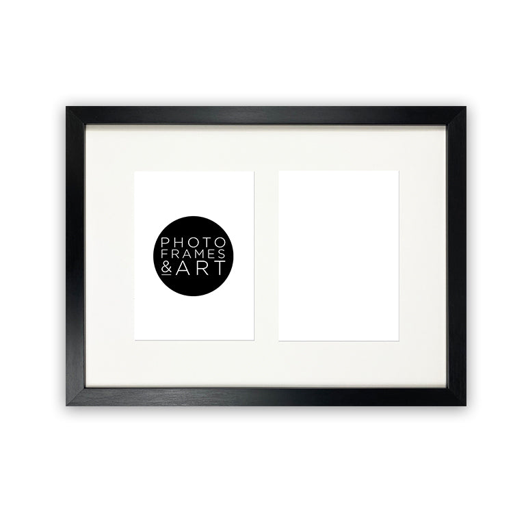 photoframesandart 7x5 Multi Photo Frame - 15x11" Collage Frame | Oxford Black