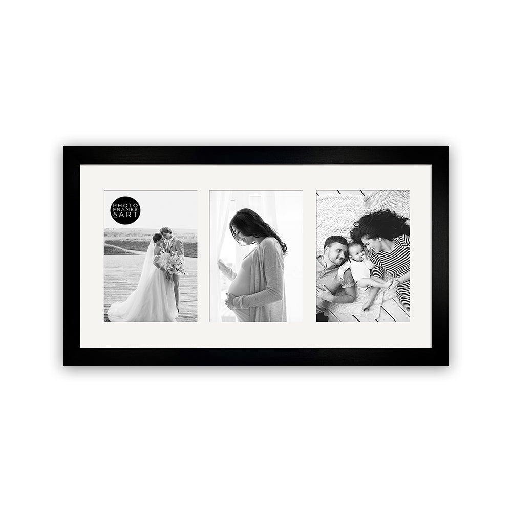 photoframesandart 7x5 Multi Photo Frame - 21x11" Collage Frame | Milano