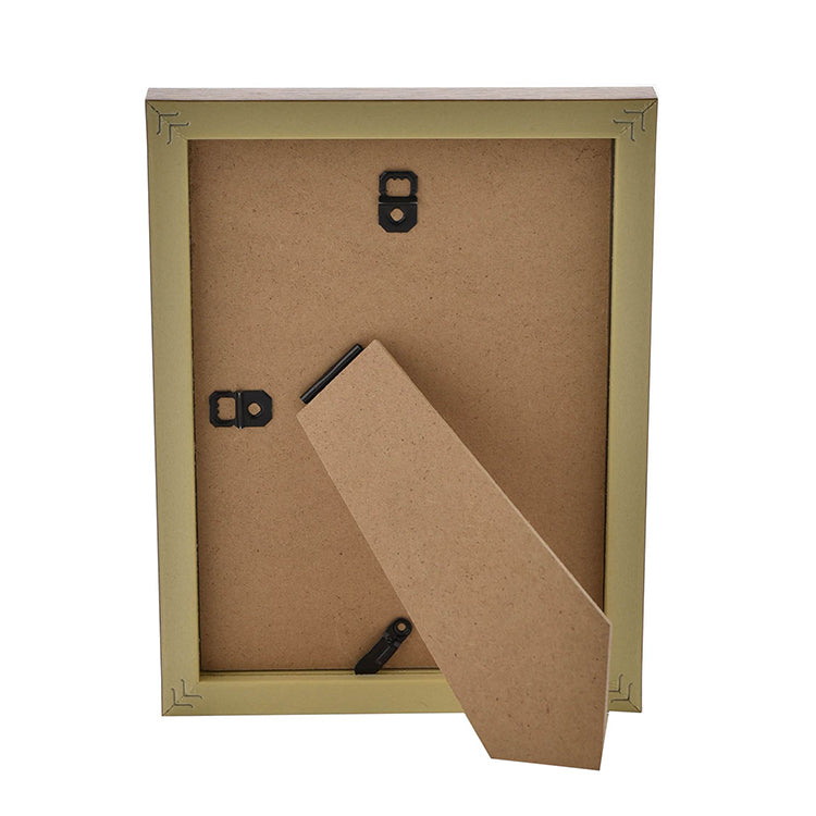 Photoframesandart 8x6 Frame For 7x5 With Glass | Teak Effect Photo Frame