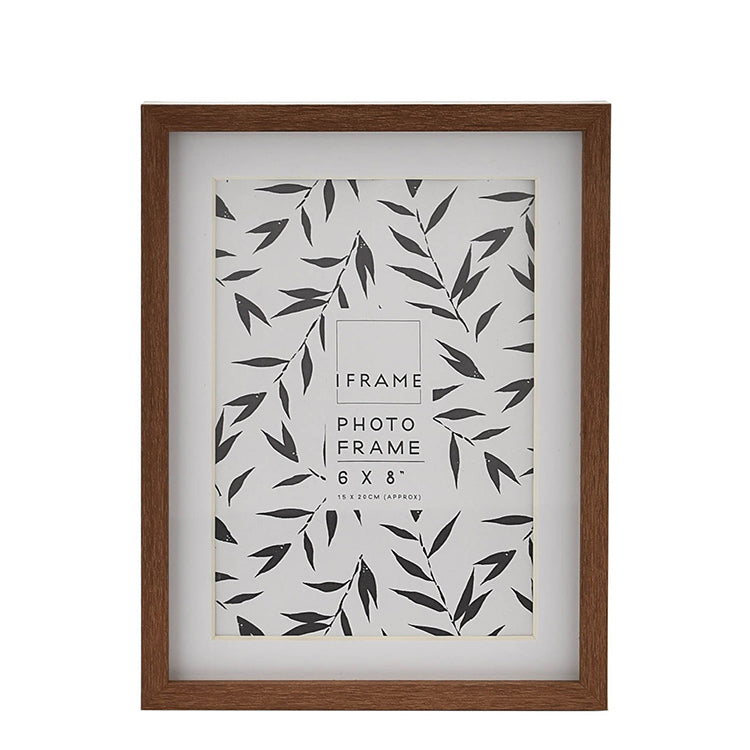 photoframesandart 8x6 Frame for 7x5 With Glass | Teak Effect Photo Frame photoframesandart 8x6 Frame for 7x5 With Glass | Teak Effect Photo Frame