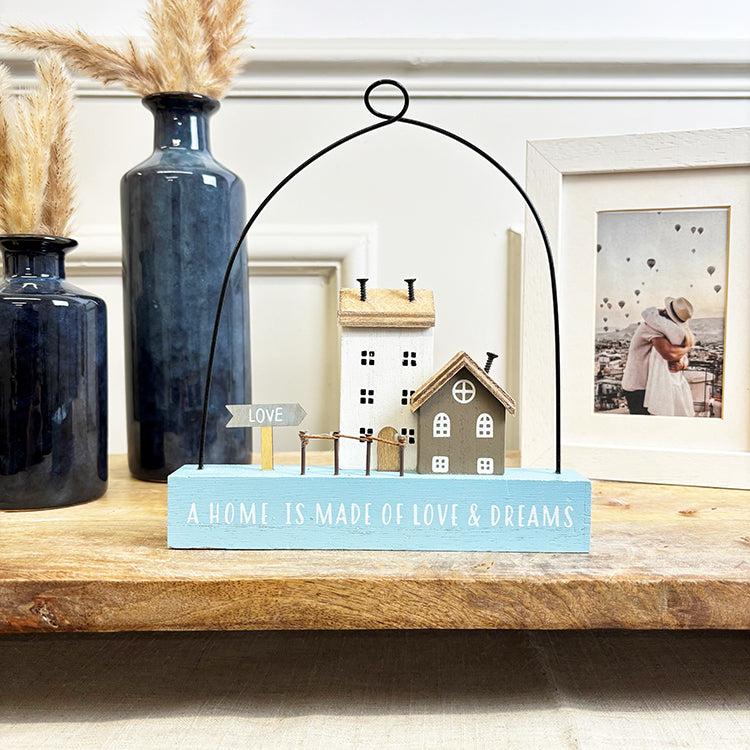 Photoframesandart A Home Is Made Of Love And Dreams | Wooden Ornament