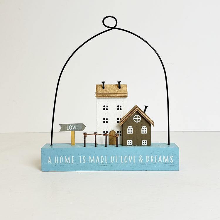 photoframesandart A Home is Made of Love and Dreams | Wooden Ornament