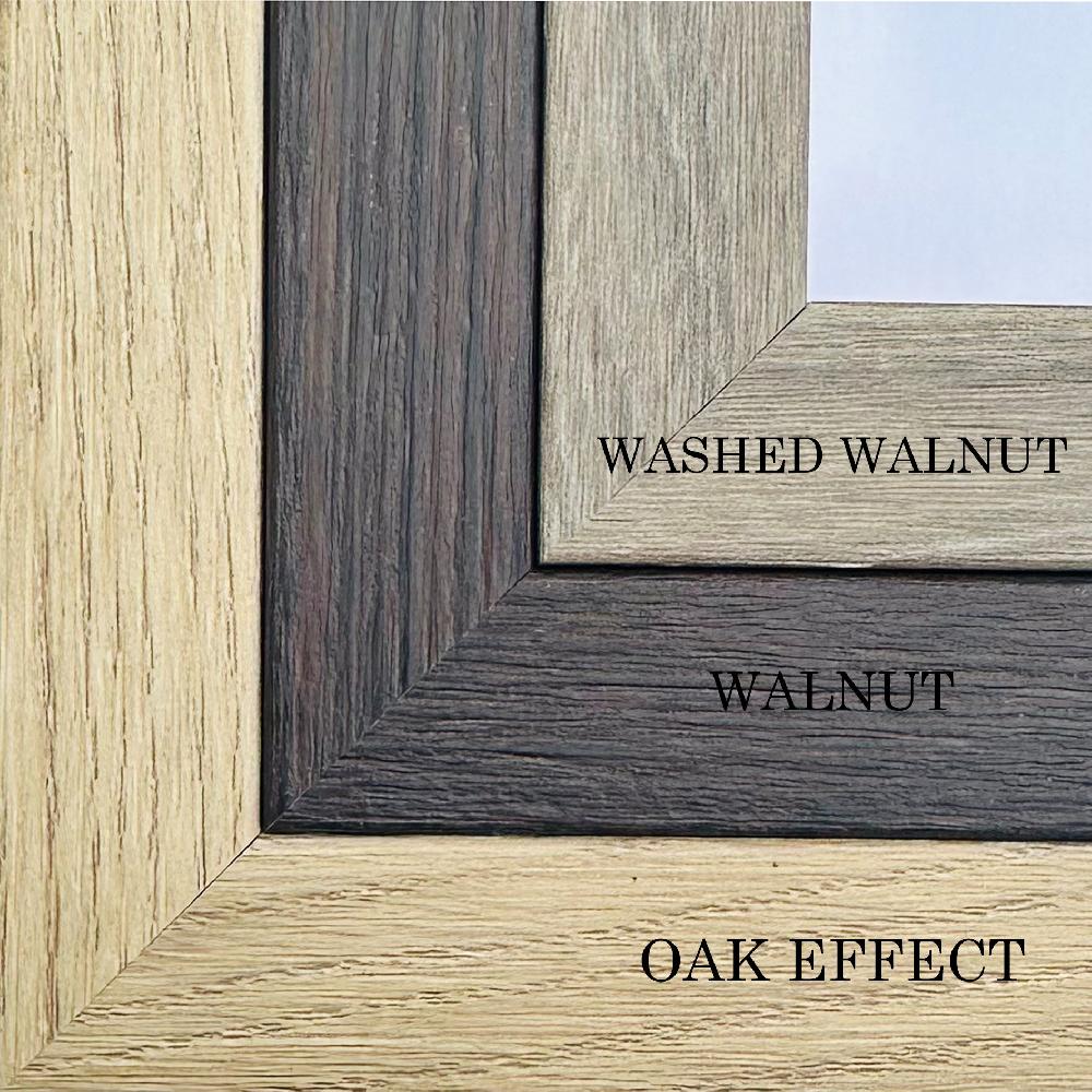 Photoframesandart A1 For A2 Wooden Washed Walnut Effect Poster Frame | Hartland Collection