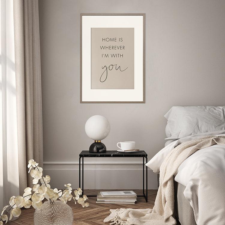 photoframesandart A1 for A2 Wooden Washed Walnut Effect Poster Frame | Hartland Collection