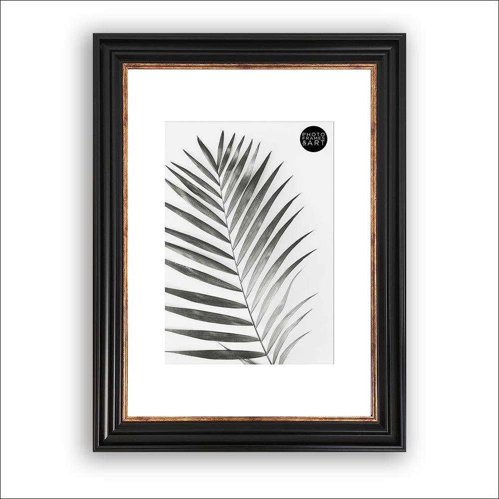 photoframesandart A3 Poster Frame For A4 Print With Mount | Vintage Black White Mount