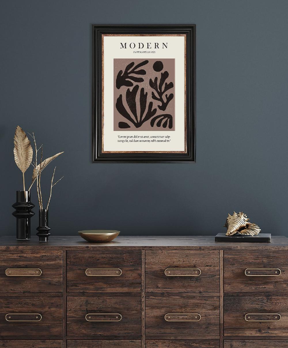 Photoframesandart A3 Poster Frame No Mount | Vintage Black