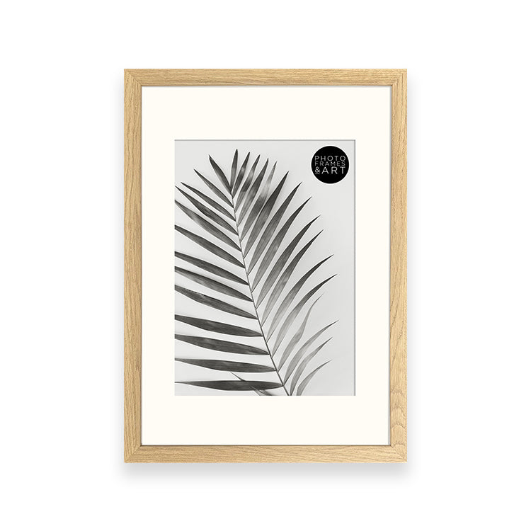 photoframesandart A3 Wood Frame for A4 Print With Mount | Hartland Oak Effect
