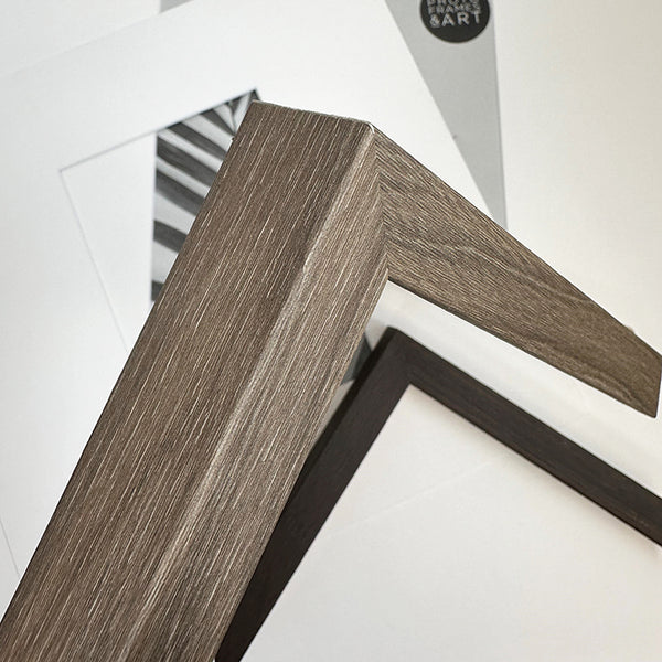 Photoframesandart A3 Wood Frame For A4 Print With Mount | Hartland Washed Walnut Effect