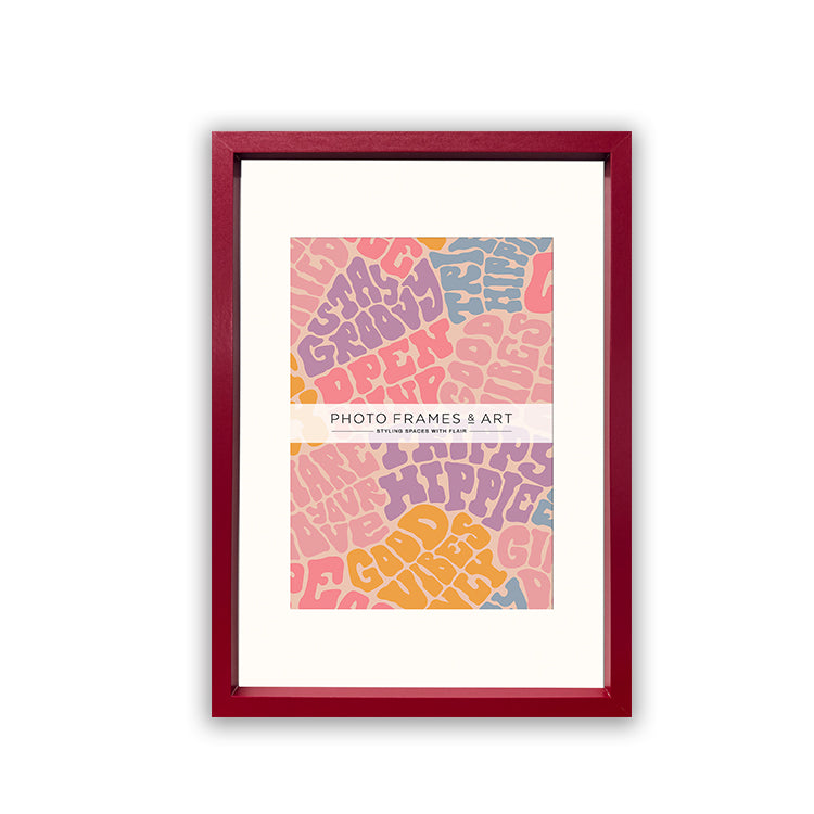 photoframesandart A4 Frame for A5 Print With Mount | Colourful