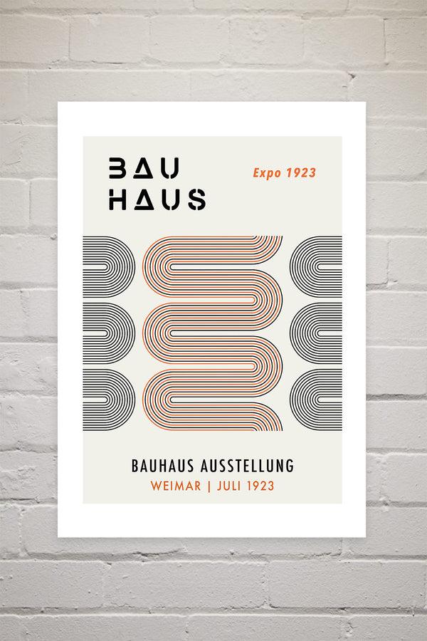 Photoframesandart Black And Orange Bauhaus | Luxe Poster Co