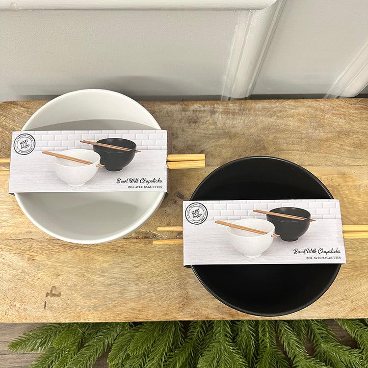photoframesandart Black and White Ramen Bowls | Set of 2