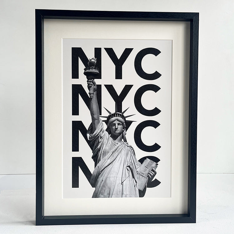 photoframesandart Black and White Typography Framed Art | New York
