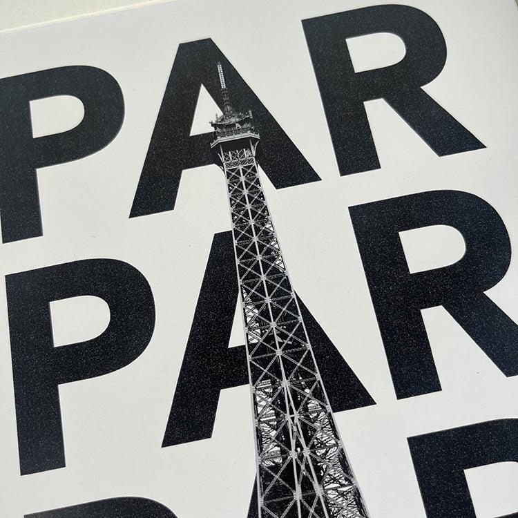 Photoframesandart Black And White Typography Framed Art | Paris