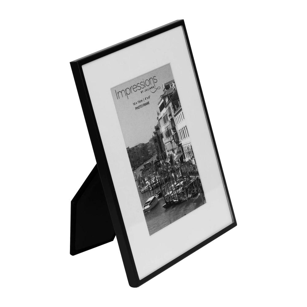 Photoframesandart Black Fine Metal Photo Frames | 4 Sizes Available