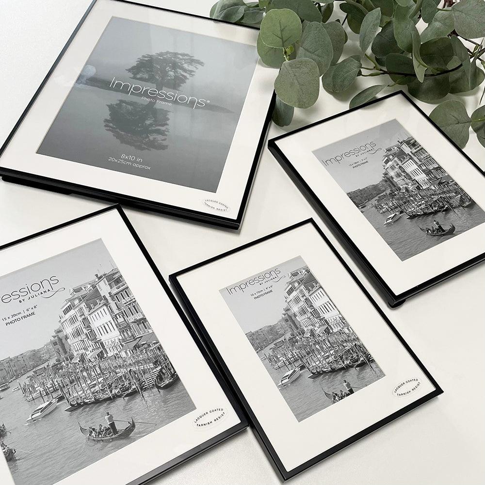 photoframesandart Black Fine Metal Photo Frames | 4 sizes available